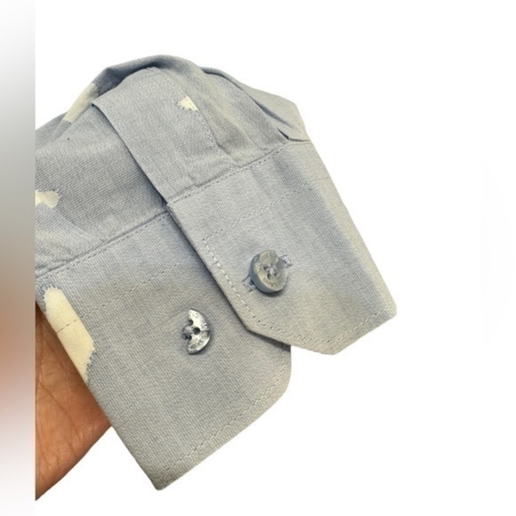 Jared Lang Baby Blue Button Down Dress Shirt - Picture 4 of 7